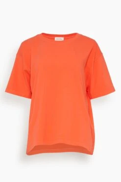 American Vintage Fizvalley T-Shirt In Vintage Scarlet