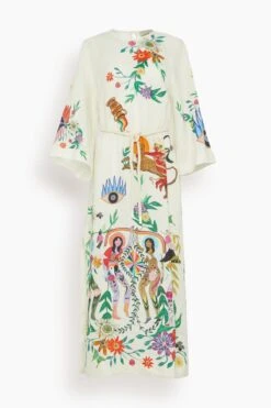 Meagan Midi Dress In Cream