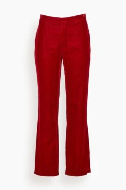 Front Page 67 R13 Lemmy Trouser In Red Velvet