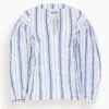 Caftan Shirt In White With Navy Stripes 2 Caftan Shirt In White With Navy Stripes -All Seasons Style 8fb60e8130197cbe62e45829a0d320ca