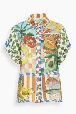 Theo Oversized Shirt In Multi