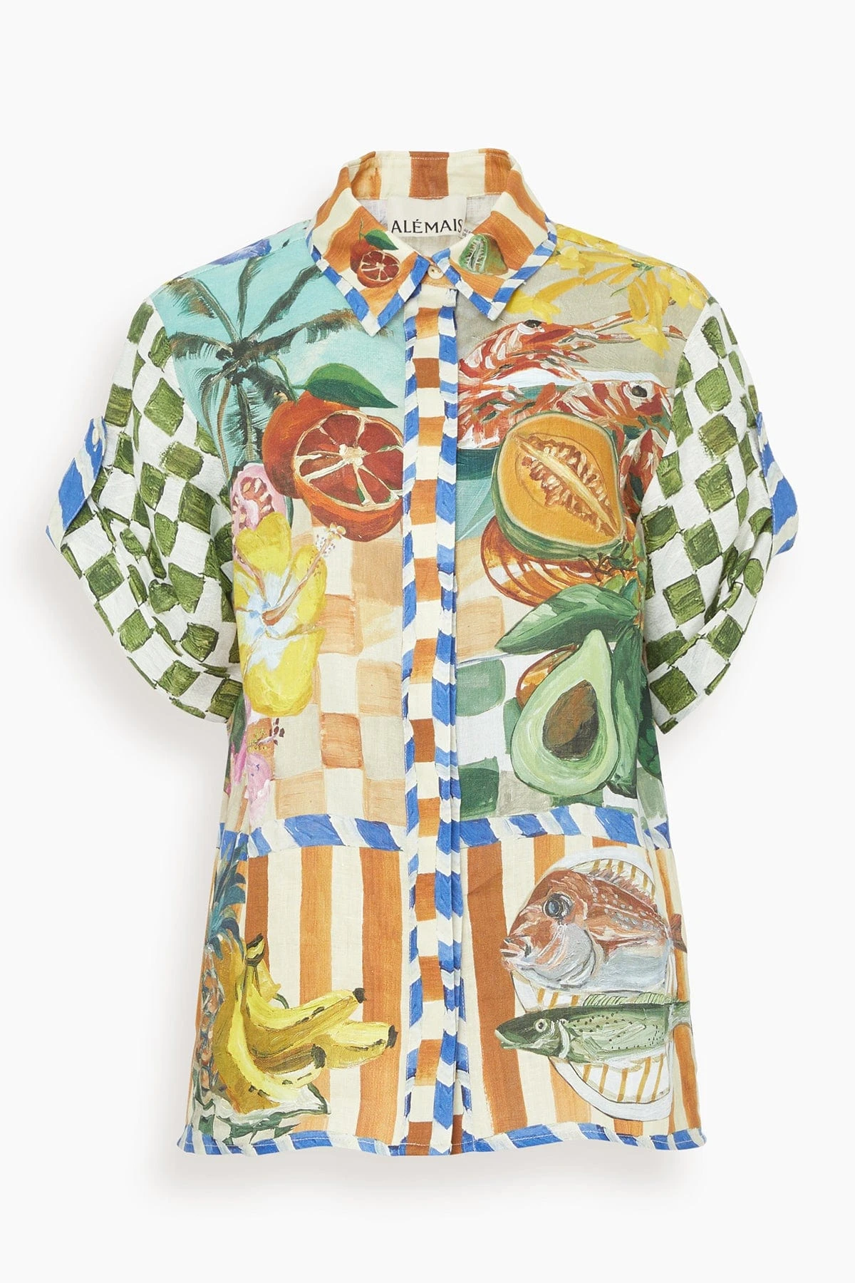 Theo Oversized Shirt In Multi 3 Theo Oversized Shirt In Multi