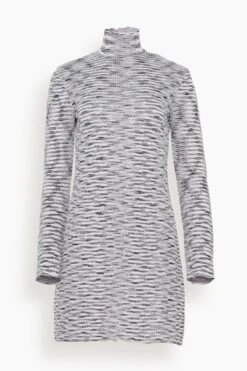 Missoni Short Dress In Lilac/White Sequins Spacedye