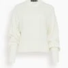 PROENZA SCHOULER Textured Cotton Sweater In Ivory 1 PROENZA SCHOULER Textured Cotton Sweater In Ivory -All Seasons Style 94d6d584cd6dc6f2123a405a62b9867d