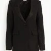 Tuxedo Blazer In Black -All Seasons Style 96f282301ee9c87b8f30d4e17ce4bf29