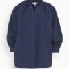 Frill Liya Shirt Jacket In Navy 1 Frill Liya Shirt Jacket In Navy -All Seasons Style 9a573c3dffd129ad2bf33f7a6f3c0f46