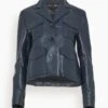 PROENZA SCHOULER Glossy Leather Jacket In Navy 2 PROENZA SCHOULER Glossy Leather Jacket In Navy -All Seasons Style 9b75f7d1fe3b74d7b3dff0d359ec99c7