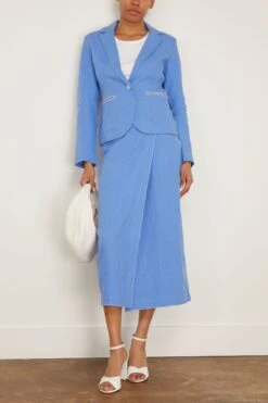 Hand Embroidered Jacket In Blue Azur 8 Hand Embroidered Jacket In Blue Azur -All Seasons Style HandEmbroideredJacketinBlueAzur 1