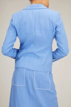 Hand Embroidered Jacket In Blue Azur 10 Hand Embroidered Jacket In Blue Azur -All Seasons Style HandEmbroideredJacketinBlueAzur 3