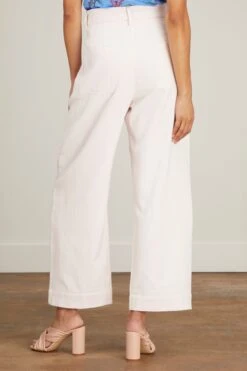 Handwoven Tie Dye Organic Denim Pant In Rose -All Seasons Style HandwovenTieDyeOrganicDenimPantinRose 3