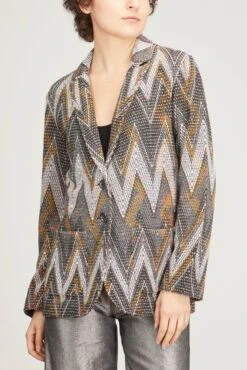 Missoni Textured Chevron Jacket In Multicolor 9 Missoni Textured Chevron Jacket In Multicolor -All Seasons Style MISSONI TexturedChevronJacketinMulticolor 2