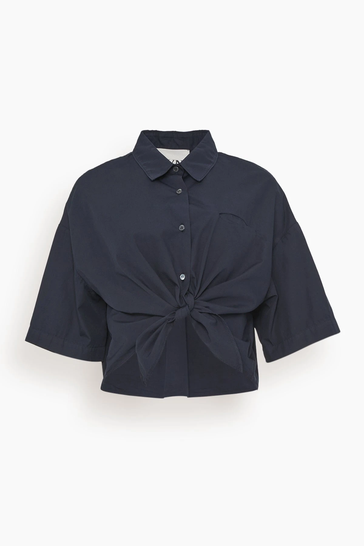Knot Shirt In Navy 3 Knot Shirt In Navy