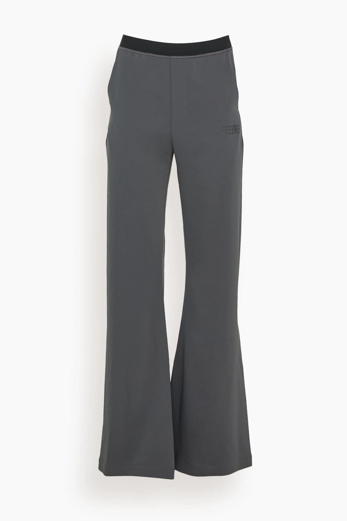 MM6 Maison Margiela Flared Leg Trouser In Charcoal 3 MM6 Maison Margiela Flared Leg Trouser In Charcoal