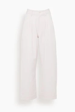 Handwoven Tie Dye Organic Denim Pant In Rose