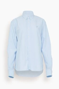 Classic Button Down Shirt In Sky Blue