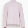 ALLUDE Mock Sweater In Soft Rose -All Seasons Style a69860da83d1b74b29b74302e9018ab6