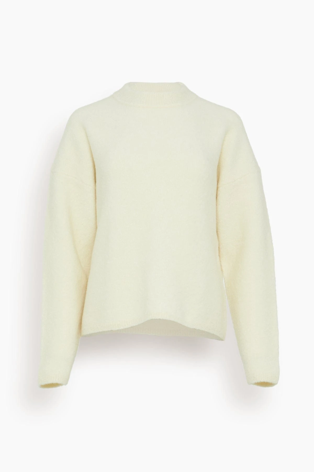 Alva Boucle Cocoon Knit Top In Ivory 3 Alva Boucle Cocoon Knit Top In Ivory