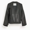 FORTE_FORTE Nappa Leather Kimono Jacket In Noir 1 FORTE_FORTE Nappa Leather Kimono Jacket In Noir -All Seasons Style ac85bb0e974486c1ecc2b3e3eb3988c9