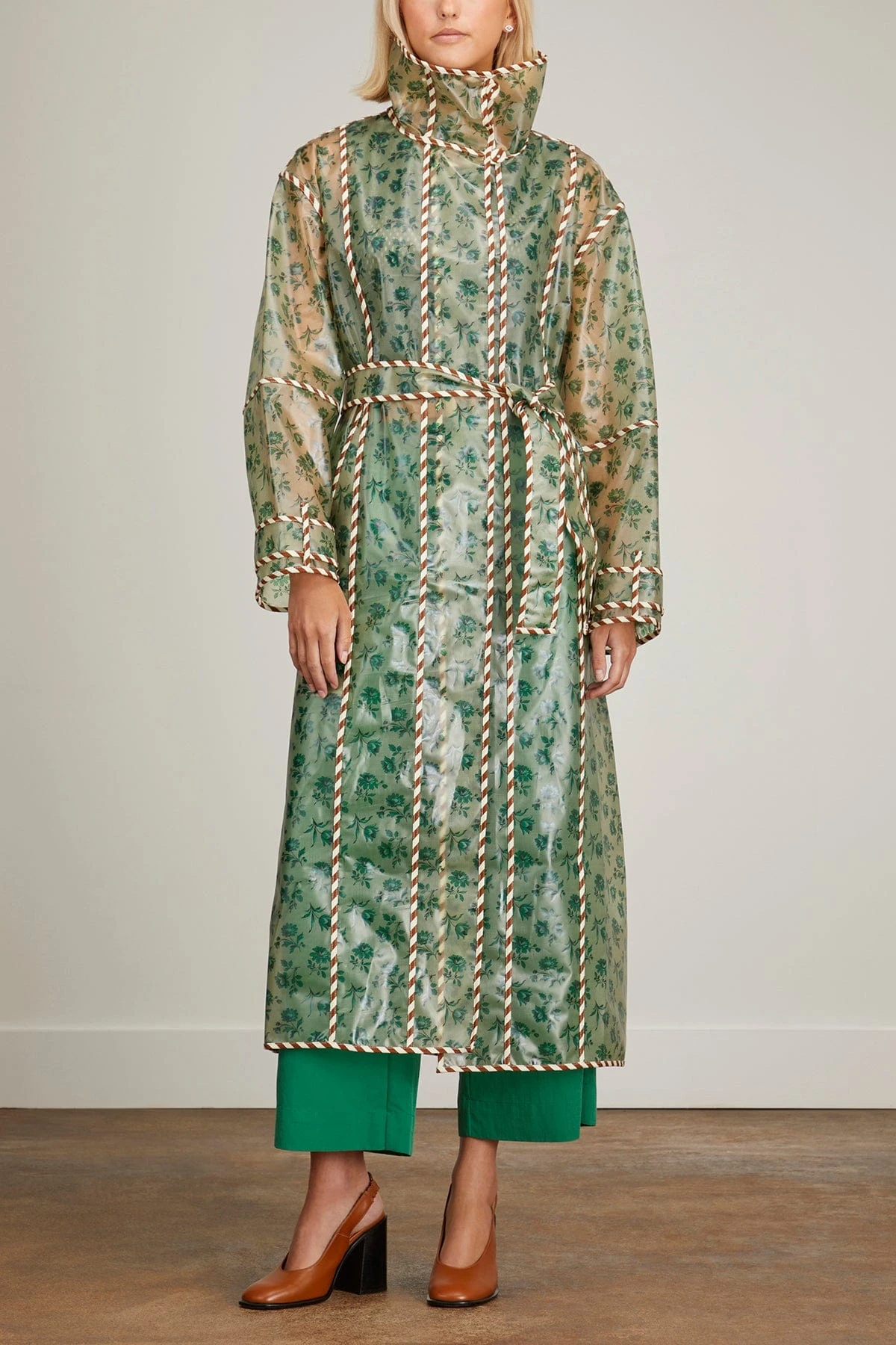 Abigail Raincoat In Green 5 Abigail Raincoat In Green - Image 3