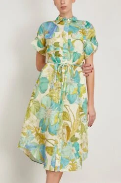 Janis Shirtdress In Blue -All Seasons Style alemais JanisShirtdressinBlue 2