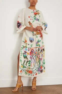 Meagan Midi Dress In Cream -All Seasons Style alemais MeaganMiniDressinCream 2