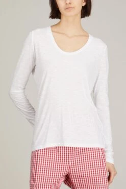 American Vintage Jacksonville Long Sleeve Shirt In Blanc 8 American Vintage Jacksonville Long Sleeve Shirt In Blanc -All Seasons Style american JacksonvilleLongSleeveShirtinBlanc 2