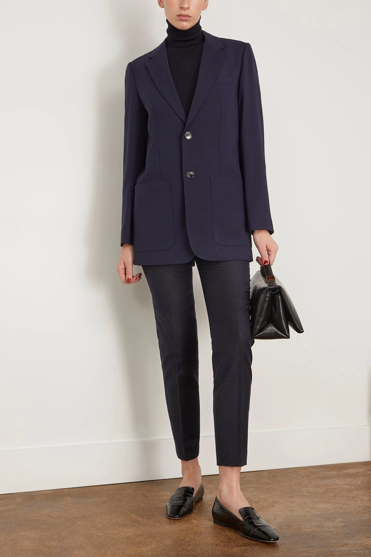 Cigarette Trouser In Night Blue 4 Cigarette Trouser In Night Blue - Image 2