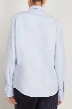 Classic Button Down Shirt In Sky Blue 9 Classic Button Down Shirt In Sky Blue -All Seasons Style ami ClassicButtonDownShirtinSkyBlue 3