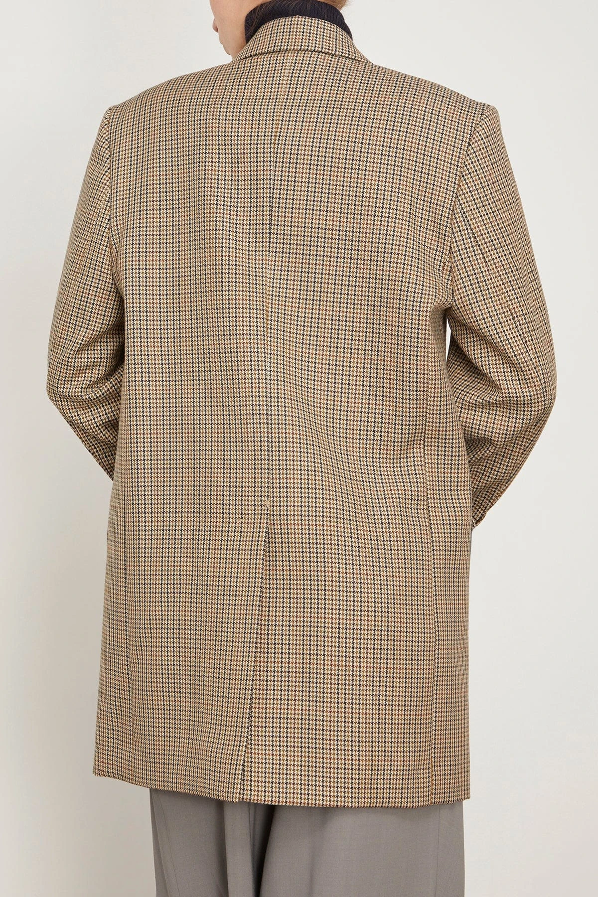 Double Breasted Oversized Jacket In Champagne/Black 6 Double Breasted Oversized Jacket In Champagne/Black - Image 4