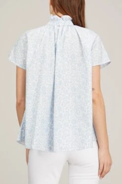 Atelier Kami Top In Pale Blue Danjo Sky -All Seasons Style ann mashburn atelier kami top in pale blue danjo sky 3