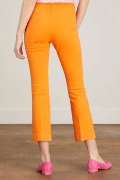 Faye Flare Cropped Pant In Orange 10 Faye Flare Cropped Pant In Orange -All Seasons Style ann mashburn faye flare cropped pant in orange 3