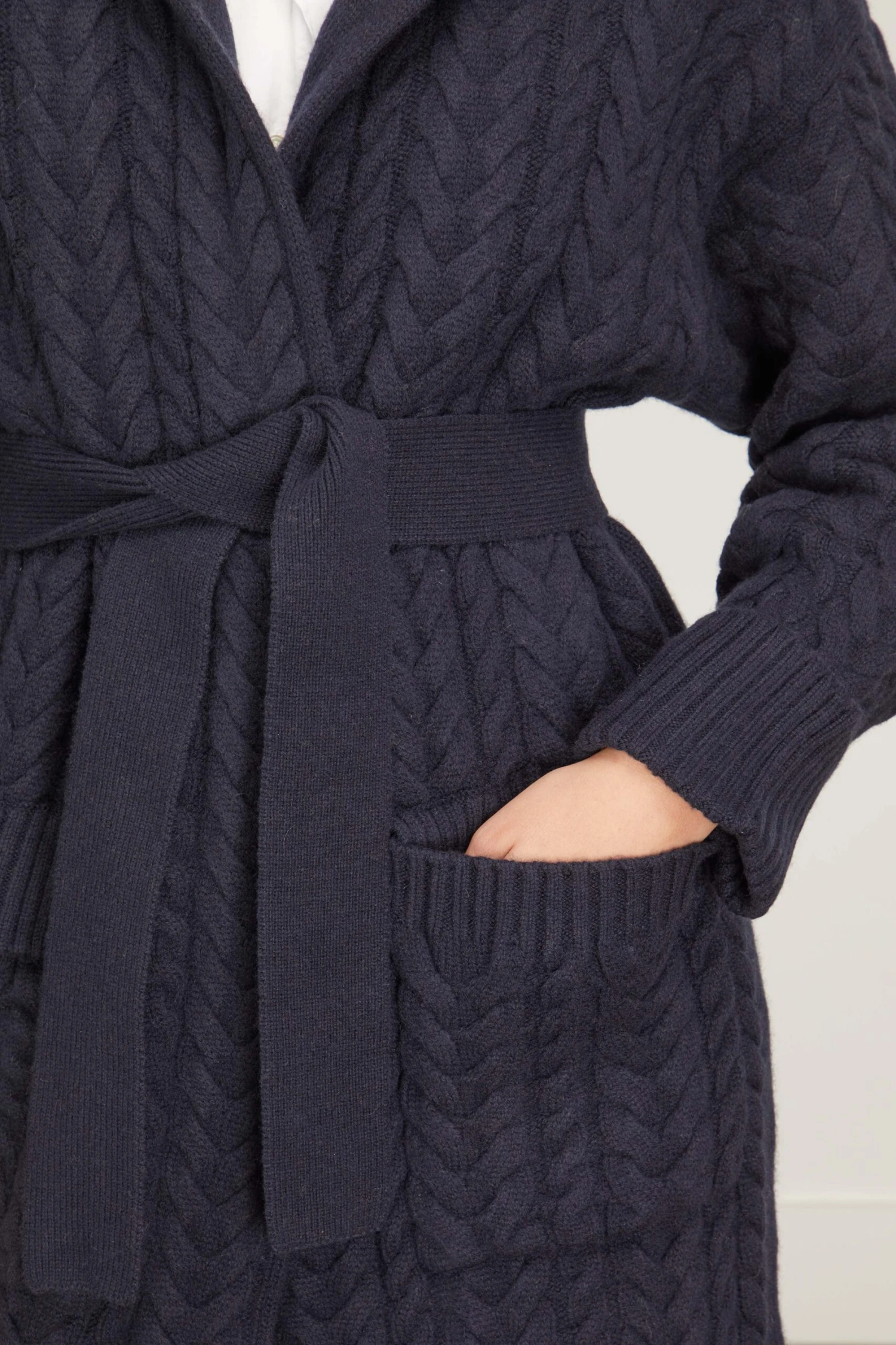 Bond Street Long Cardigan In Navy 7 Bond Street Long Cardigan In Navy - Image 5