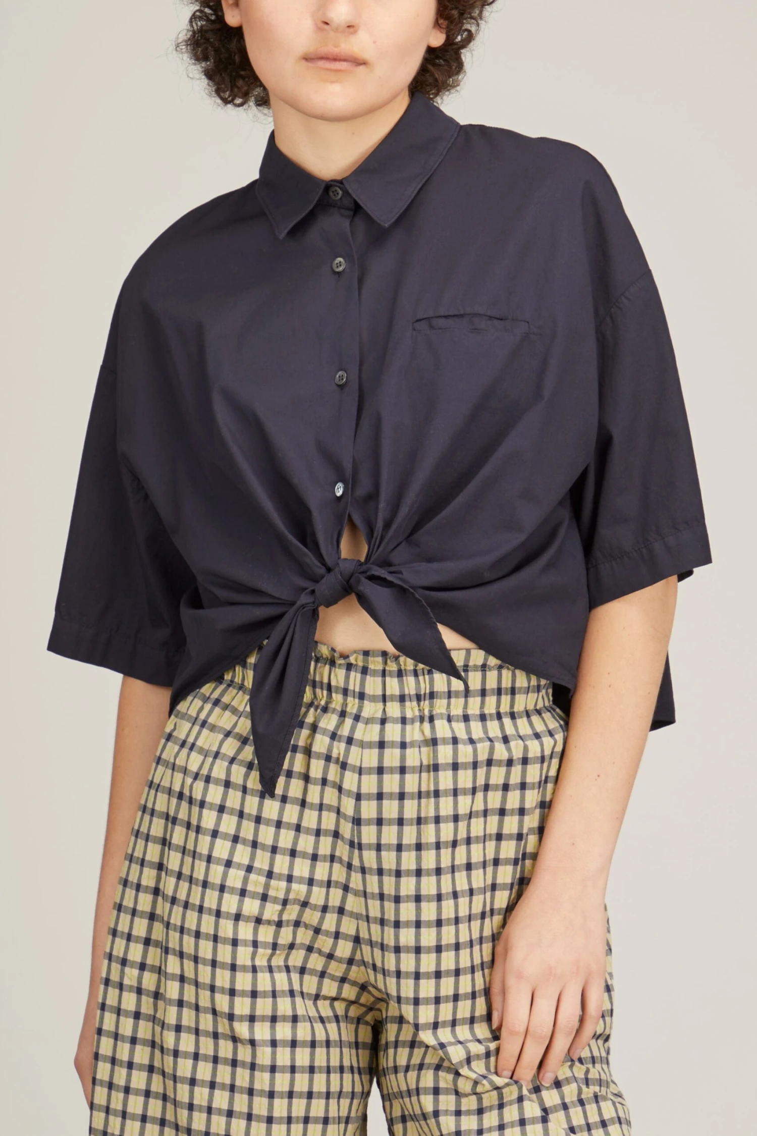 Knot Shirt In Navy 5 Knot Shirt In Navy - Image 3