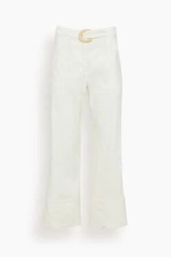 Featured Products 7 Summer Staples Belted Crop Wide Leg Pant In White