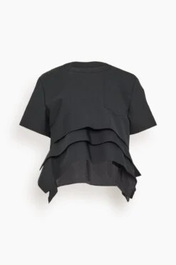 Sacai Suiting Pullover In Black
