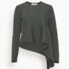 Heloise Crew Neck Sweater In Army 2 Heloise Crew Neck Sweater In Army -All Seasons Style b32ff564f4b3ab10fe45b18c5f1313d9