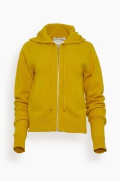 Hood Cardigan In Sunflower