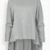 Abby Top In Mid Gray -All Seasons Style bb8c4d1378936e0cec273495698e5b9c