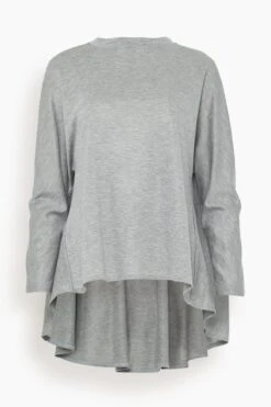Front Page 34 Abby Top In Mid Gray
