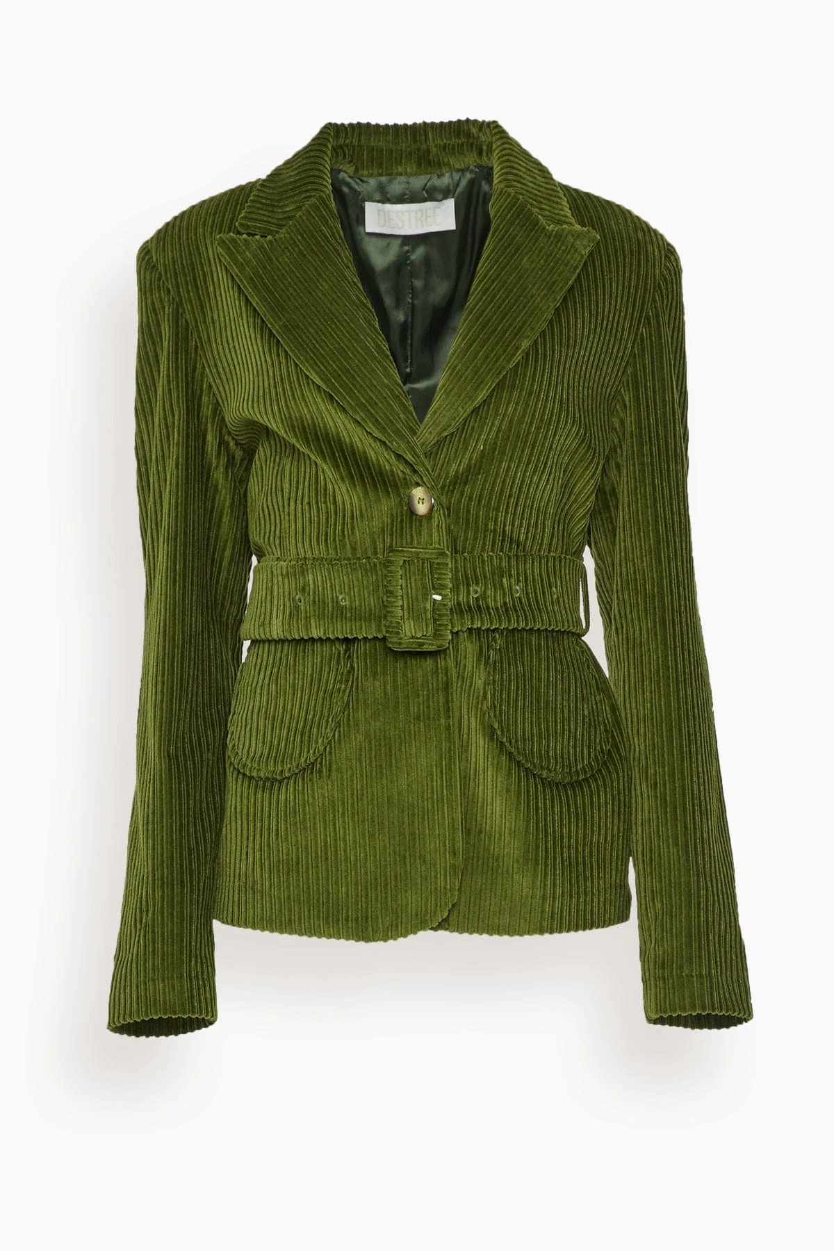 Andy Velvet Jacket In Kaki 3 Andy Velvet Jacket In Kaki