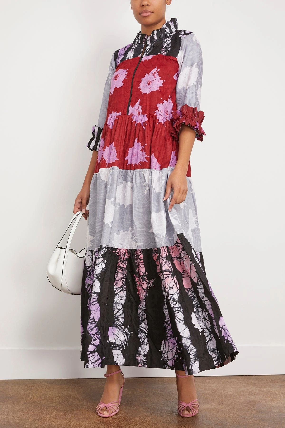 Tade Autumn Dress In Red-Multi 4 Tade Autumn Dress In Red-Multi - Image 2