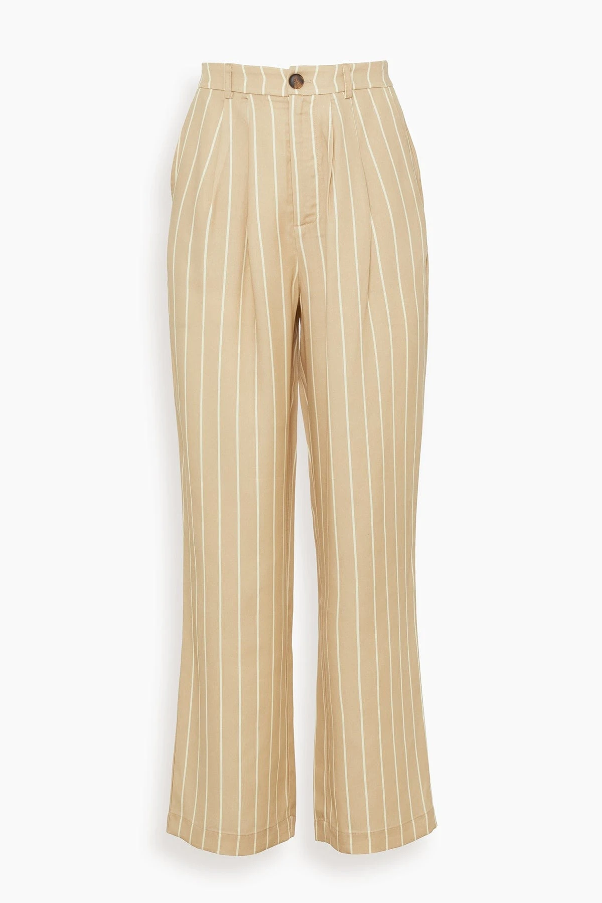 Edith Wide Leg Trouser In Camel Stripe 3 Edith Wide Leg Trouser In Camel Stripe