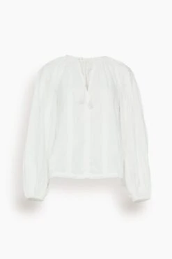 ULLA JOHNSON Juliette Blouse In Pristine