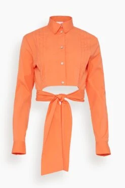 Slim Shirt In Orange