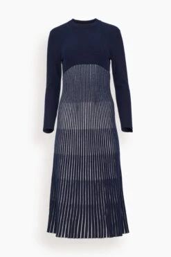 Finley Dress In Navy/Cream