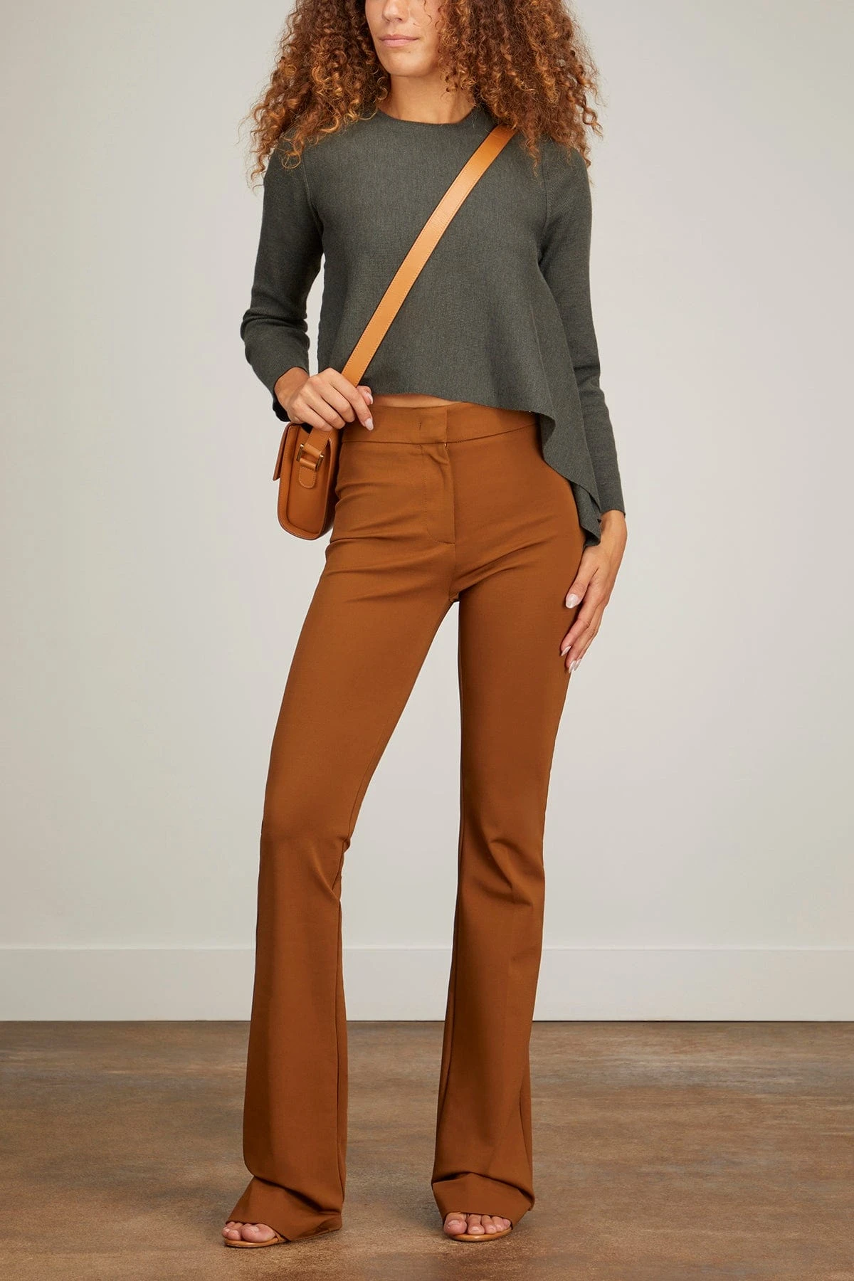 Heloise Crew Neck Sweater In Army 4 Heloise Crew Neck Sweater In Army - Image 2