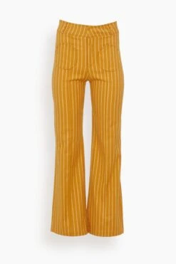 Front Page 81 Yoshi Pants In Mustard Stripes
