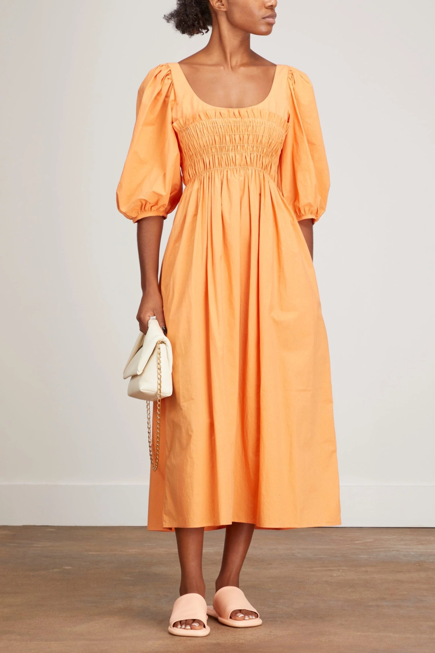 Veneto Dress In Apricot 4 Veneto Dress In Apricot - Image 2