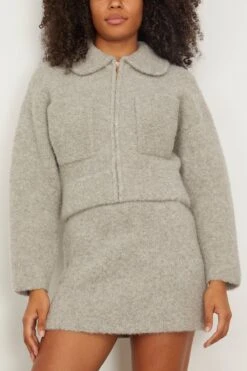 Hugo Boucle Bomber In Grey 8 Hugo Boucle Bomber In Grey -All Seasons Style clea HugoBoucleBomberinGrey 2