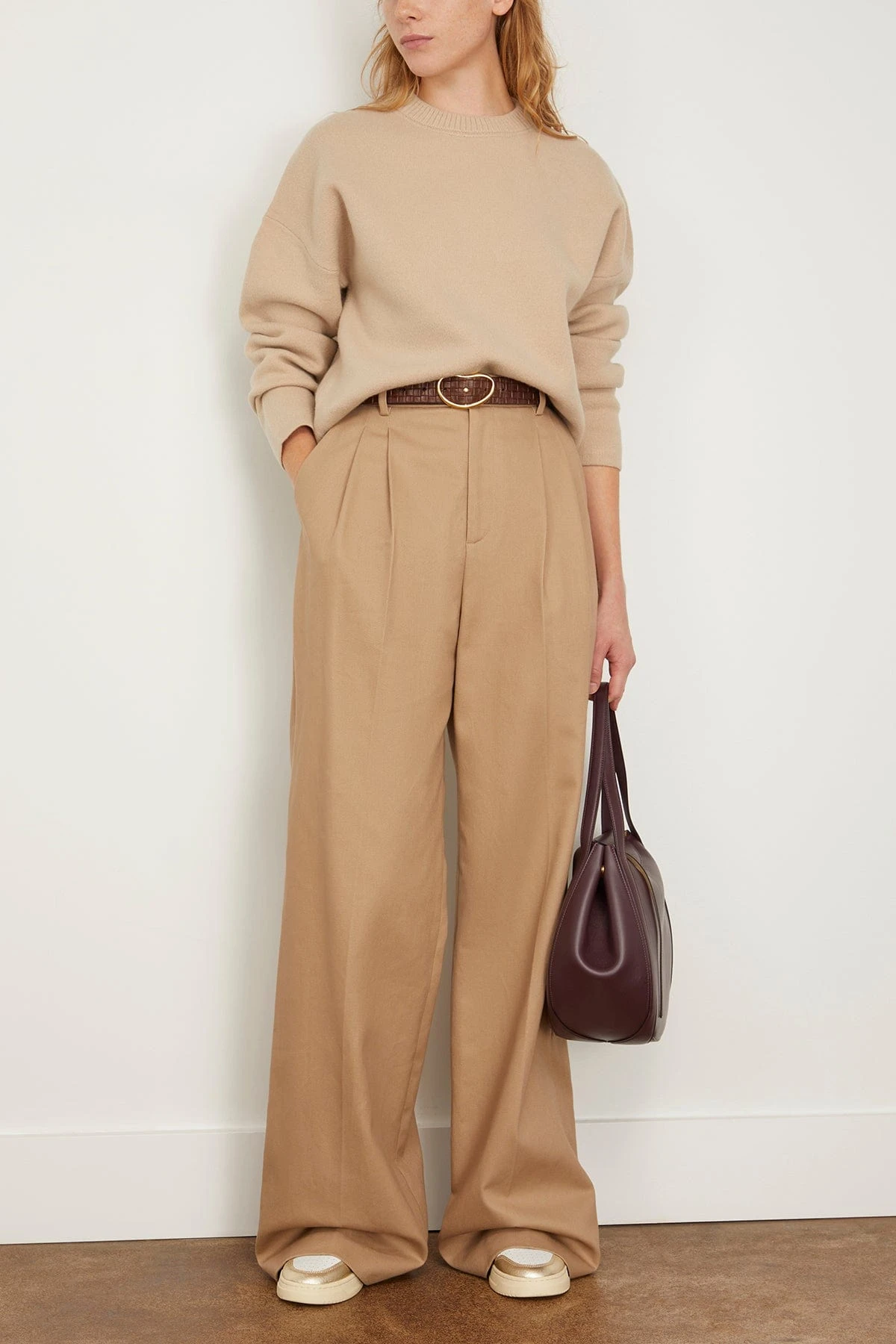 Sian Boiled Wool Cocoon Knit Top In Camel 4 Sian Boiled Wool Cocoon Knit Top In Camel - Image 2